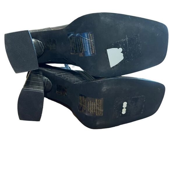 Revolve Jeffrey Campbell Calf Hair Leather Patchwork Maximal Lo Platform Bootie - Picture 4 of 12